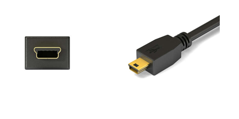 MiniUSB - typ B (5pinů)